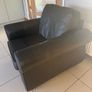 Leather Brown Armchair Image 4