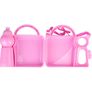 Personalised Children's Lunchbox with Water Bottle and Handle - Pink Image 5