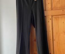 Evan's ladies black straight leg trousers plus size - New