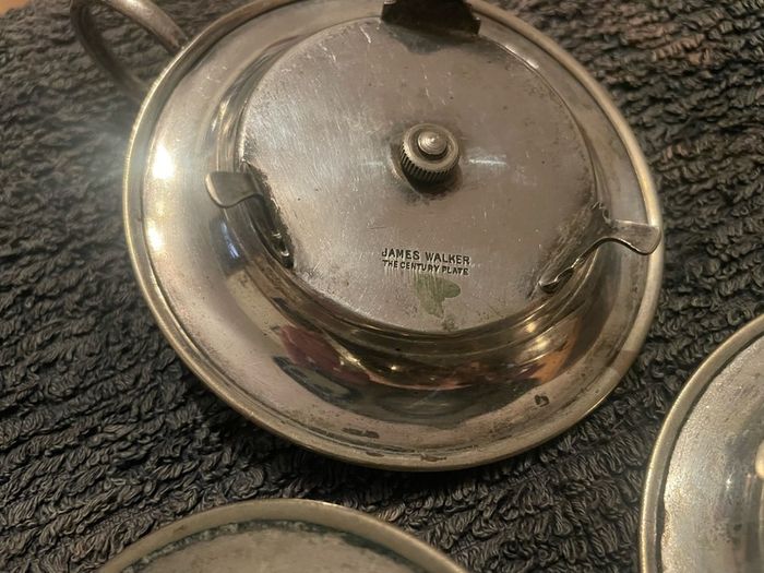 Antique egg cup and stand