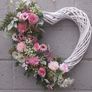 White wicker heart wreath Image 3