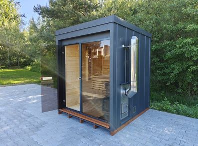 Premium Modern Outdoor Garden Saunas | Harvia Heaters | Fully Assembled