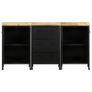 Sideboard with 3 Drawers and 4 Doors Rough Mango Wood Image 6