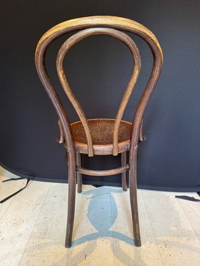 Set of 6 Antique Kohn Mundus Bentwood Dining Chairs