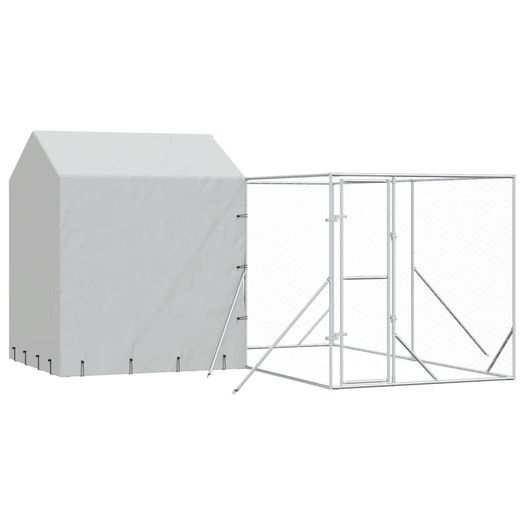 Outdoor Dog Kennel with Roof