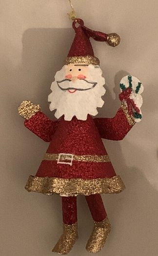 Metal Santa Christmas Decoration