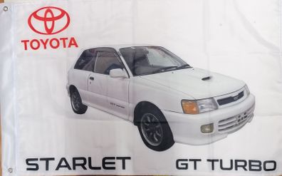 Toyota Starlet GT Turbo white Flag.