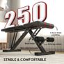 Foldable Weight Bench, Adjustable Incline Flat Bench Press with 6-Level Backrest, 4-Level Seat, Leg Extension Image 5