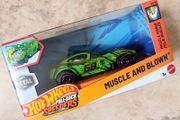 Hot Wheels 2024 Muscle and Blown Green Black 1:43 Pull-Back Speeders New