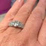 Beautiful 5 stone diamond dress ring in 18ct white gold Image 3