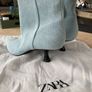 Zara denim kitten heel boots Image 4