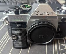 Canon AE-1 program with Canon power finder A2