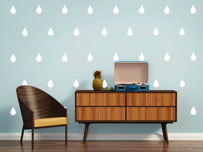Raindrop Wall Stickers, Removable Wallpaper, Gold Pattern Decals, Wallpaper decal, Raindrop Decals, Nursery Decor, Nursery Decals
