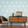 Raindrop Wall Stickers, Removable Wallpaper, Gold Pattern Decals, Wallpaper decal, Raindrop Decals, Nursery Decor, Nursery Decals Image 2