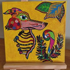 Fox painting