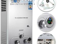 main image for ad 250110 VEVOR 6L LPG Water Heater Propane Gas Tankless Instant Boiler With Shower