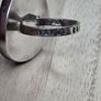 Maine Island Rocks Sterling Silver Beach Pebble Statement Ring STER Size P / 18.1mm Image 3