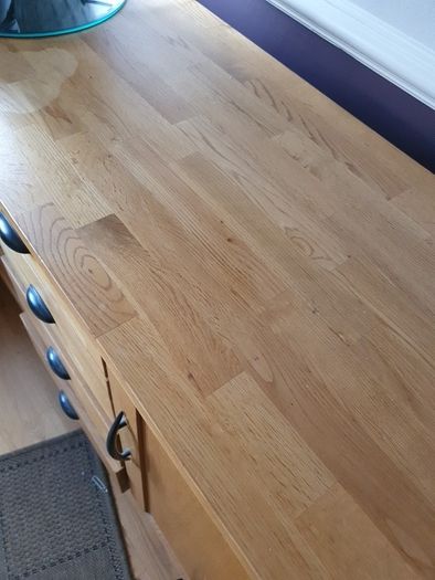 Oak Cabinet and mirror for sale