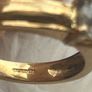 9ct Gold White Topaz Ring 4.08 grams Size O Image 3
