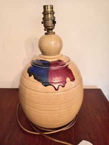 Badger Hill pottery lamp