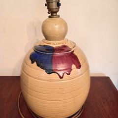 Badger Hill pottery lamp