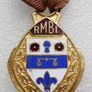 Vintage 1957 Royal Masonic R.M.B.I. Steward Enameled Medal / Badge Image 3