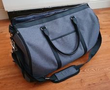 Weekender Travel Bag with Suit Carrier & Shoe Compartment