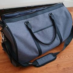 Weekender Travel Bag with Suit Carrier & Shoe Compartment