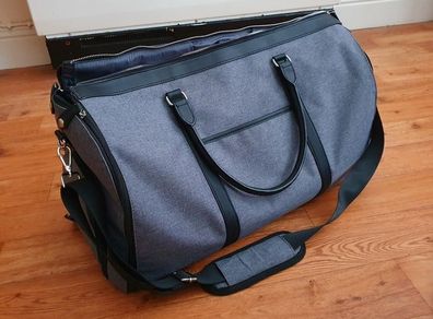 Weekender Travel Bag with Suit Carrier & Shoe Compartment