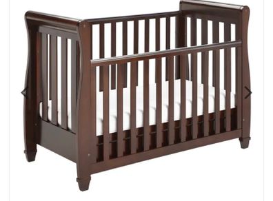 Babymore Eva Sleigh Dropside Cotbed with Drawer