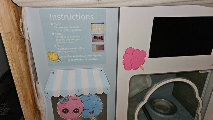 NEW Automatic Cotton Candy Vending Machine
