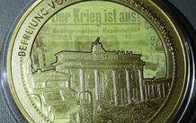 WW2 Germany Gold plated proof XXL coin medal 110 grams
