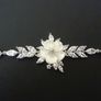 Vintage Style Wedding Bridal Lucite Flower Silver Bracelet Image 4