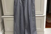 iblues brand which is a part of max mara group brand pinstripe 100% cotton fabric in a French navy and off white colour  BRAND NEW