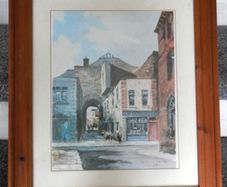 Colin Gibson Temple Bar Arch print Framed 30 euro