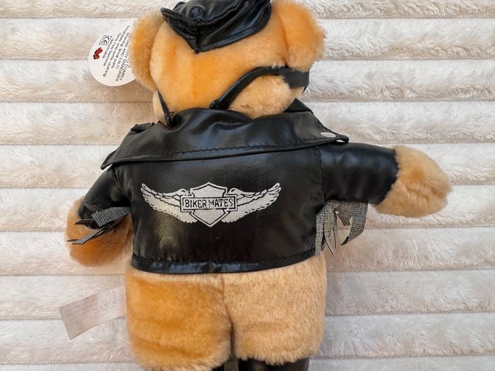 Vintage PMS Biker Mates Bear Playmates Soft approx. 28 cm. Damaged Plush Please see photos
