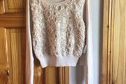 Darling London 3D Rose Sequin Jumper size S Uk 8 includes Postage