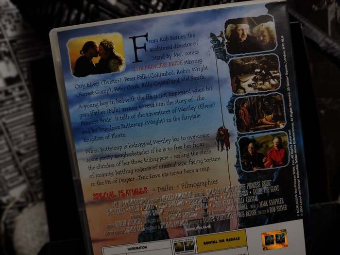 The Princess Bride ! DVD ! 1987 Classic Movie ! Adventure ! Fantasy ! Comedy !