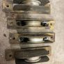 Sash window pulley wheels recessed. Image 3