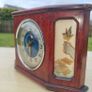 Antique Chinese table clock in a wooden case Image 4