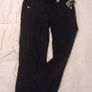 Black Linen Belted Trousers, New With Tags Image 4