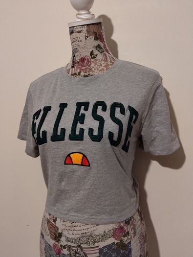 Ellesse Grey Crop Top