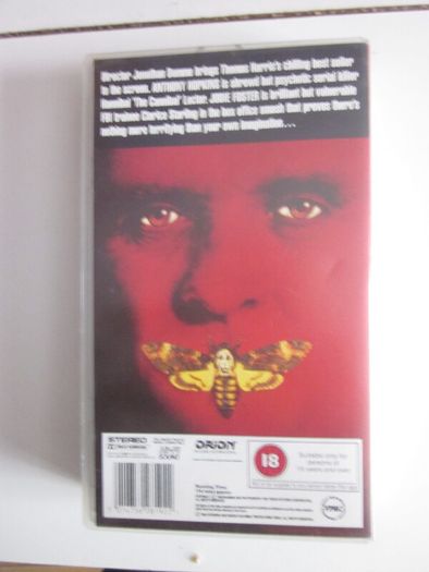 The Silence Of The Lambs Vhs  Cassette 1992