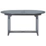 Garden Table Grey 200x100x74 cm Solid Acacia Wood Image 3