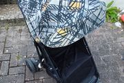Greco Lightweight Foldable Stroller (grey/black/yellow print) Ryanair compatible