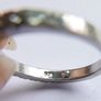 Vintage 925 Sterling Silver Eternity Ring with Clear Stones size M - 2,2g Image 5