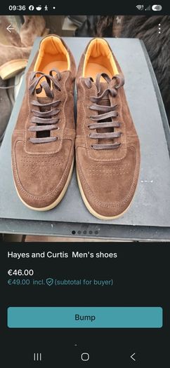 Hawes And Curtis Suede shoes