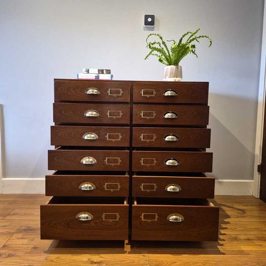 Apothecary / Mid-century Multi-Drawer Chest