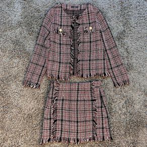 Blazer & Skirt Tweed Coord