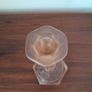 Art Deco Walther and Sohne 'Mary' Pink Frosted Glass Candlestick Image 3
